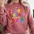 Last Day Of School Tie Dye School Graduation Summer Teacher Comfort Colors Sweatshirt Crimson