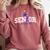 My Last First Day Senior 2023 Back To School Graduation 2023 Comfort Colors Sweatshirt Crimson