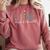 Latina Proud And Educated Powerful Latinas Pride Graduation Comfort Colors Sweatshirt Crimson