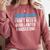 Lawyer's Dad Father Law School Graduation Comfort Colors Sweatshirt Crimson