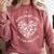 Leo Tolstoy Quote Dark Introvert Book Lover Skeleton Sayings Comfort Colors Sweatshirt Crimson