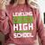 Leveling Up To High School Tee Shirt Gaming Graduation Comfort Colors Sweatshirt Crimson