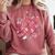 Lil Miss Third 3rd Grade Grad Graduation Last Day Girls Kid Comfort Colors Sweatshirt Crimson