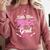 Little Miss Pre-K Grad 2025 Coquette Preschool Graduation Comfort Colors Sweatshirt Crimson