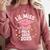 Little Miss Pre-K Grad 2025 Preschool Graduation Girls Kids Comfort Colors Sweatshirt Crimson