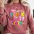 Little Miss Pre-K Grad 2026 Preschool Graduation Kids Girls Comfort Colors Sweatshirt Crimson