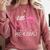 Little Miss Pre-K Grad Preschool Prek Graduation 2025 Comfort Colors Sweatshirt Crimson
