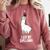 LLama Graduation I Got My Dipllama Cute Llama Comfort Colors Sweatshirt Crimson