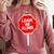 Loner Antisocial Introvert Stop Sign Says Leave Me Alone Comfort Colors Sweatshirt Crimson