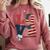 Love Coast Guard Mom Proud Coast Guard Graduation Mom Comfort Colors Sweatshirt Crimson