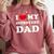 I Love My Introvert Dad I Heart My Introvert Dad Comfort Colors Sweatshirt Crimson I Love My Introvert Dad I Heart My Introvert Dad Comfort Colors Sweatshirt Crimson