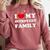 I Love My Introvert Family I Heart My Introvert Family Comfort Colors Sweatshirt Crimson