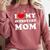 I Love My Introvert Mom I Heart My Introvert Mom Comfort Colors Sweatshirt Crimson
