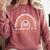 MASTER OF EDUCATION ROCK Master Graduation Comfort Colors Sweatshirt Crimson