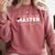 Master Of Health Informatics Shirt Graduation Comfort Colors Sweatshirt Crimson