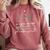 Master Social Worker MSW Graduation Social Work Student Comfort Colors Sweatshirt Crimson