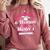 Master University Degree Master Graduation Party Girl Comfort Colors Sweatshirt Crimson