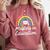 Masters Degree In Education Graduation Matching Graduate Comfort Colors Sweatshirt Crimson