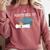 Masters Degree Graduation 2021 Social Work MPH MSW Grad Comfort Colors Sweatshirt Crimson