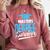 Master's Degree Graduation Masters Degree Survivor Comfort Colors Sweatshirt Crimson