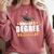 Masters Degree Survivor Graduation For MBA Graduate Comfort Colors Sweatshirt Crimson