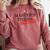 Master's Thesis Defense Tshirt Masters Graduation Shirt Comfort Colors Sweatshirt Crimson