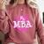 MBA Graduation Masters Business Administration T-Shirt Comfort Colors Sweatshirt Crimson