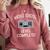 Middle School Graduation Shirt Level Complete Video Gamer Comfort Colors Sweatshirt Crimson