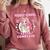 Middle School Level Complete Gaming Graduation Anime Girl Comfort Colors Sweatshirt Crimson