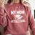 My Mom Mastered It Masters Degree Graduation Women MBA Comfort Colors Sweatshirt Crimson