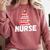 MsMrs Miss NURSE Nursing Graduation Comfort Colors Sweatshirt Crimson