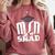 MSN Masters Graduation Men Women Son Daughter Comfort Colors Sweatshirt Crimson
