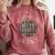 Me Myself And Silence Sarcastic Reading Books Introvert Top Comfort Colors Sweatshirt Crimson