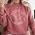 Naughty List Alumni Christmas College Graduation Comfort Colors Sweatshirt Crimson