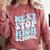 Next Stop High School Elementary School Graduation 2025 Comfort Colors Sweatshirt Crimson