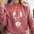 No Prob Llama Birthday Graduation Women Kids Girls Comfort Colors Sweatshirt Crimson