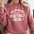 Not Antisocial Selectively Social Introvert Comfort Colors Sweatshirt Crimson