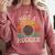 Not A Hugger Retro Sea Urchin Sarcastic Introvert Comfort Colors Sweatshirt Crimson