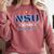 NSU No Such University High School Graduation Comfort Colors Sweatshirt Crimson