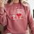 Nurse 2018 American Flag Tee Nursing School Graduation Comfort Colors Sweatshirt Crimson