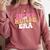 In My Nurse Era Nursing School Graduation Women Comfort Colors Sweatshirt Crimson