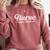 Nurse Est 2002 Graduation Comfort Colors Sweatshirt Crimson