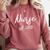 NURSE EST 2018 New Nursing School Graduation Shirt Comfort Colors Sweatshirt Crimson