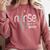 Nurse Est 2022 Rn Nursing School Graduation Graduate Comfort Colors Sweatshirt Crimson