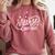 Nurse Established 2021 RN Nursing School Nurse Graduation Comfort Colors Sweatshirt Crimson