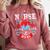 Nurse Live Love Heal Graduation Appreciation Valentines Day Comfort Colors Sweatshirt Crimson
