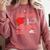 Nurse Survived Nursing School Graduation Comfort Colors Sweatshirt Crimson