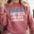 Nurse's Dad Father Nursing School Graduation Comfort Colors Sweatshirt Crimson