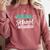 Nursing School Survivor RN Grad Nurse Graduation Student Comfort Colors Sweatshirt Crimson