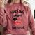 Nursing School Survivor Women Graduation RN Gift Shirt Comfort Colors Sweatshirt Crimson